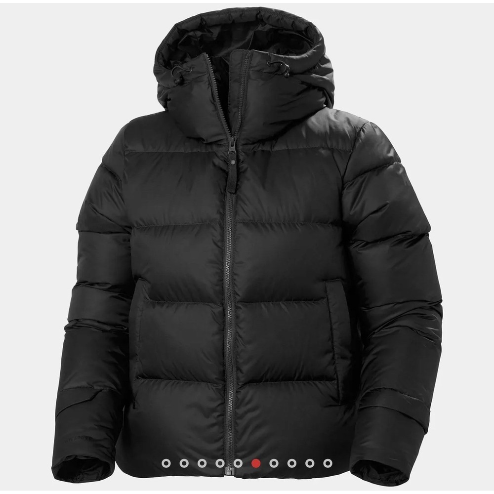 Helly Hansen Womens Essence Down Hooded Jacket Black Medium New 53818-990 *Logo* - Picture 8 of 13